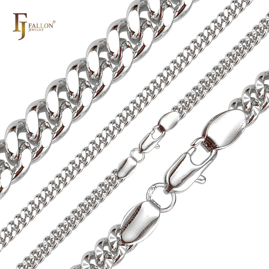 🔥 Classic Miami Style star hammered Cuban link chains plated in Rose Gold