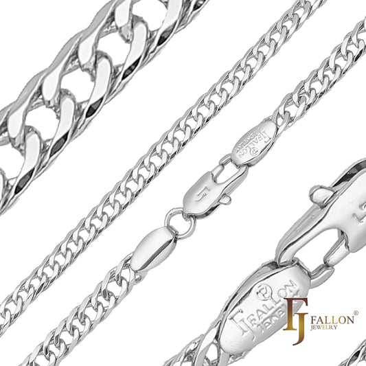Double cuban link 14K Gold, 18K Gold, White Gold chains