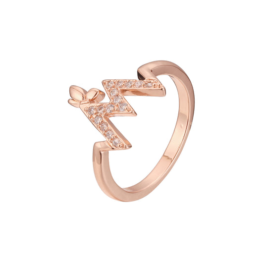 Offene Ringe aus 14-kar?tigem Gold mit Ros¨¦gold-Beschichtung