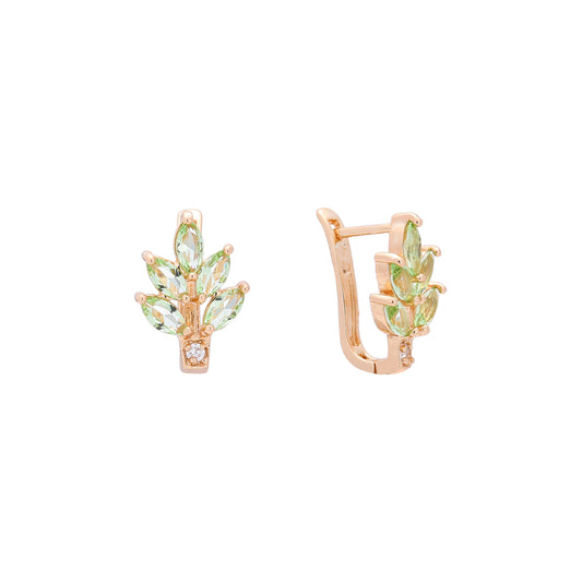 Cluster earrings in 14K Gold, 18K Gold, Rose Gold plating colors