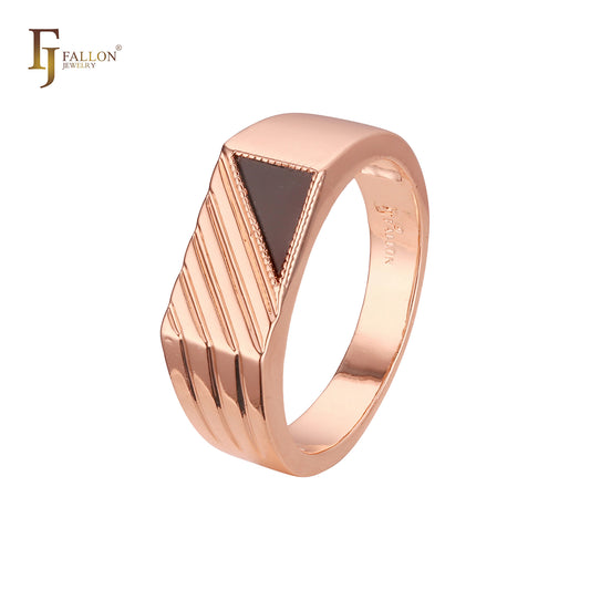 Men's rings in 18K Gold, 14K Gold plating colors