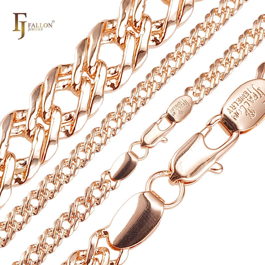 🔥 Classic Rombo link Rose Gold chains