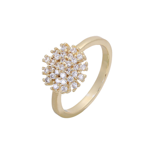Cluster star rings in 14K Gold, Rose Gold plating colors