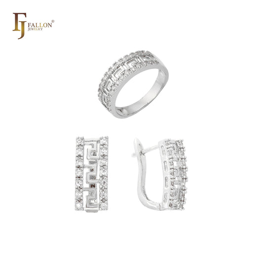 Halo-Set mit Ringen aus Ros¨¦gold, zweifarbig plattiert