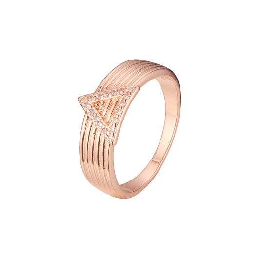 Rings in Rose Gold, two tone plating colors