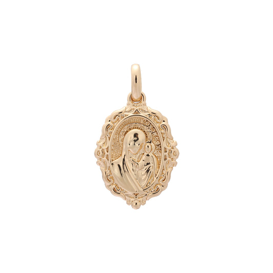 🔥 Virgin Mary of Kazan pendant in Rose Gold, two tone plating colors