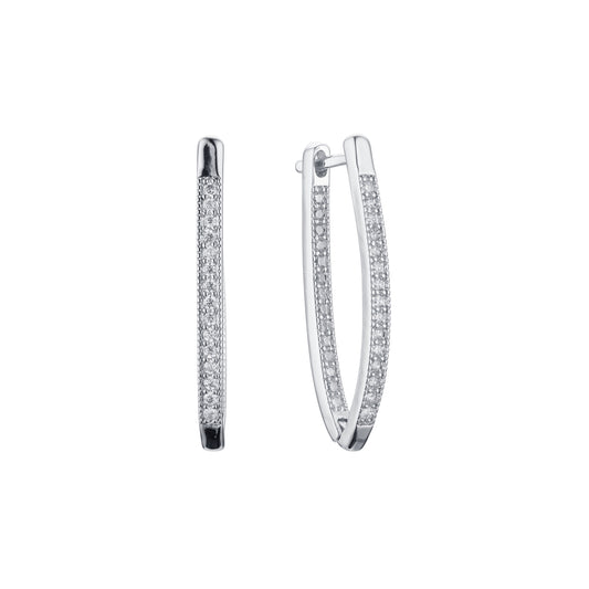 .Tall earrings in 14K Gold, White Gold, Rose Gold plating colors