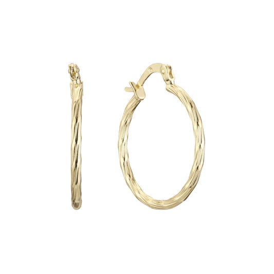 14K Gold hoop earrings