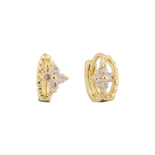 14k gold huggie earrings