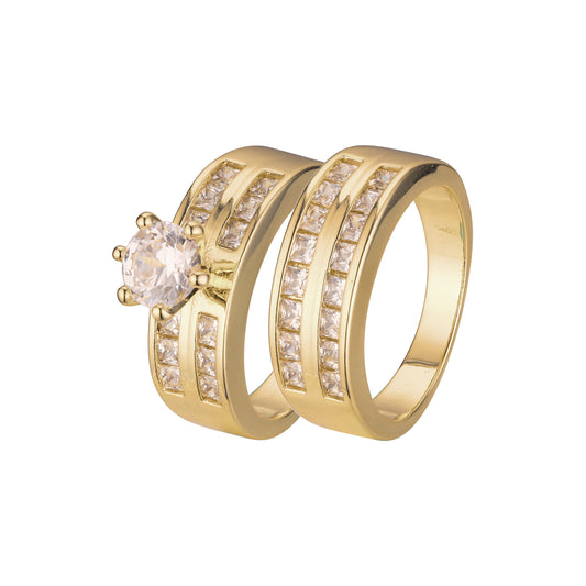 Stackable rings in 18K Gold, White Gold, 14K Gold plating colors
