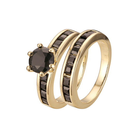 Stackable rings in 18K Gold, White Gold, 14K Gold plating colors
