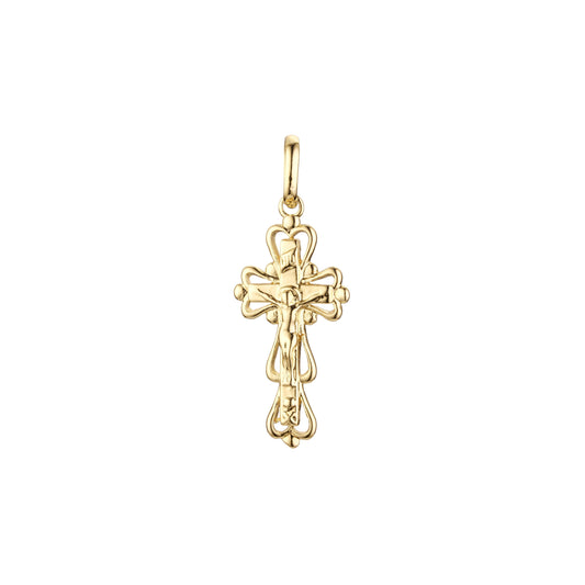 🔥 Eastern Orthodox Russian budded pendant in Rose Gold & 14K Gold plating colors