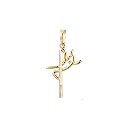 Pure Sign of Spanish Faith 14K Gold Pendant