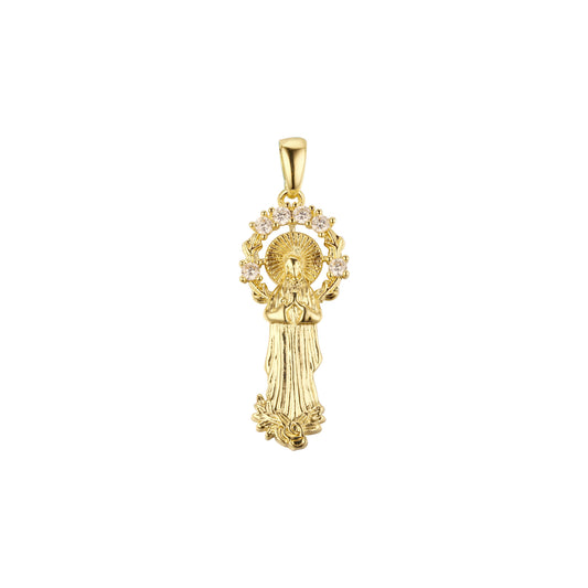 Colgante Virgen María de Guadalupe bañado en Oro de 14K colores