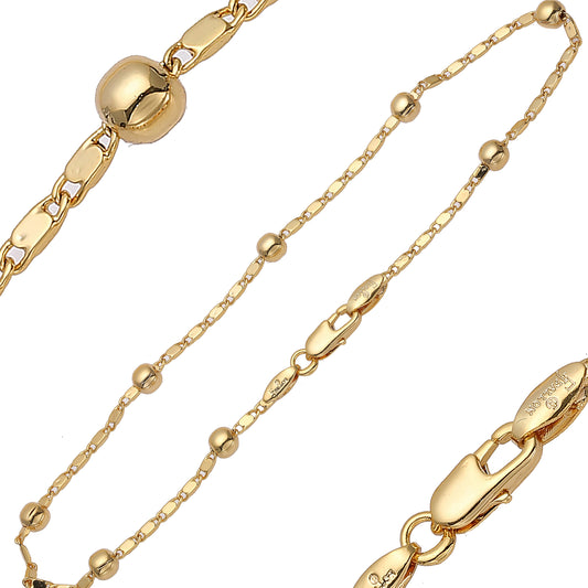 🔥 Beads snail link chains plated in Rose Gold
