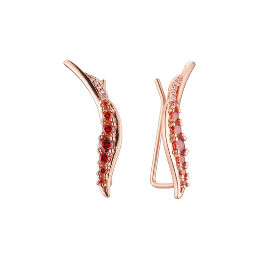 Crawler earrings in 14K Gold, Rose Gold plating colors