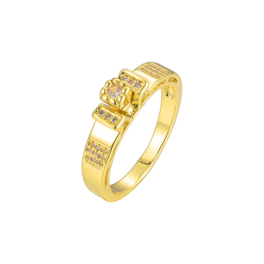 Cluster rings in 18K Gold, 14K Gold, Rose Gold, two tone plating colors