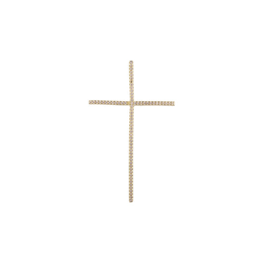 Minimalism 14K Gold Latin Cross Pendant