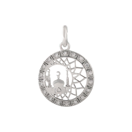 Islamic temple White Gold pendant