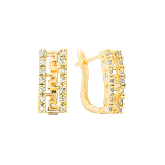 Earrings in 14K Gold, 18K Gold, Rose Gold, two tone plating colors