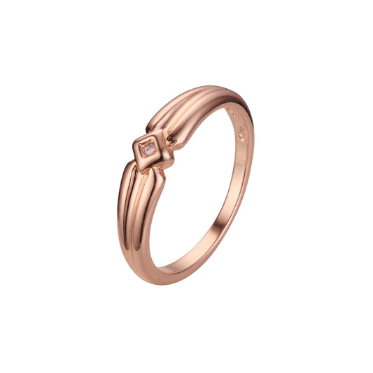 Rose Gold solitaire rings