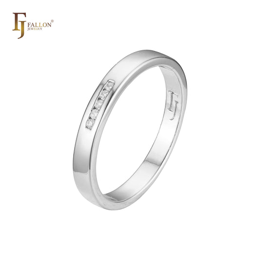 Rose Gold wedding band rings