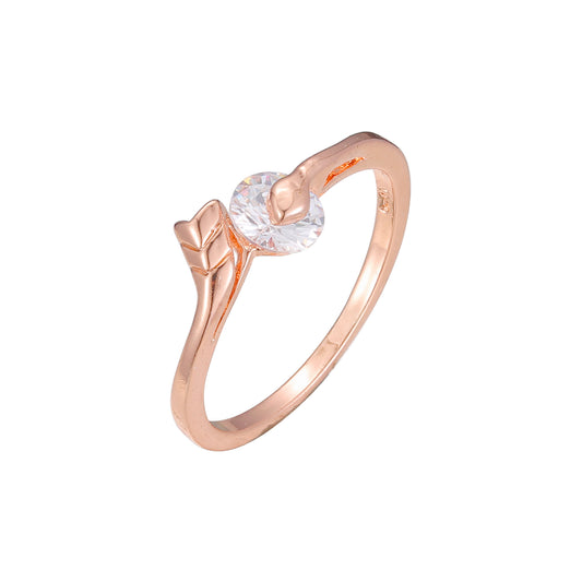 Rose Gold solitaire rings