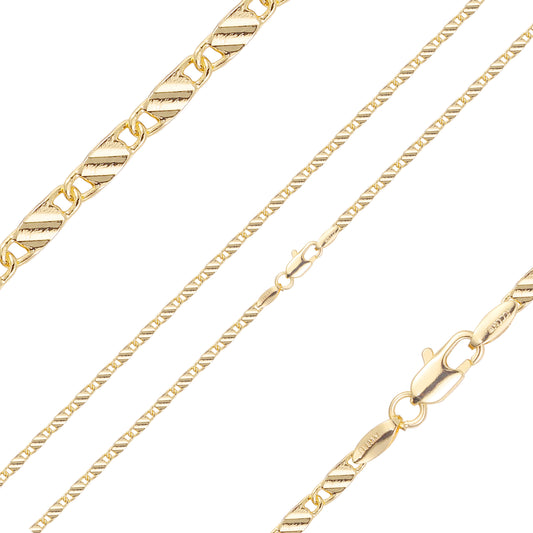 🔥 Solid snail link slash hammered 14K Gold, Rose Gold chains