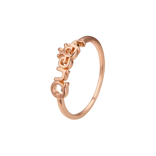 Queen and crown rings in 14K Gold, Rose Gold plating colors