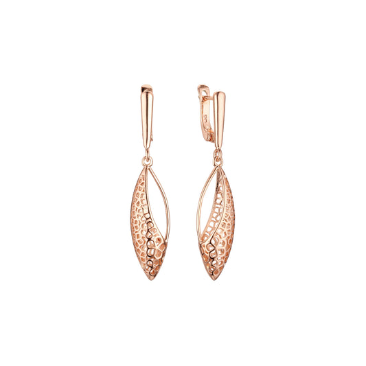 Earrings in 14K Gold, Rose Gold plating colors