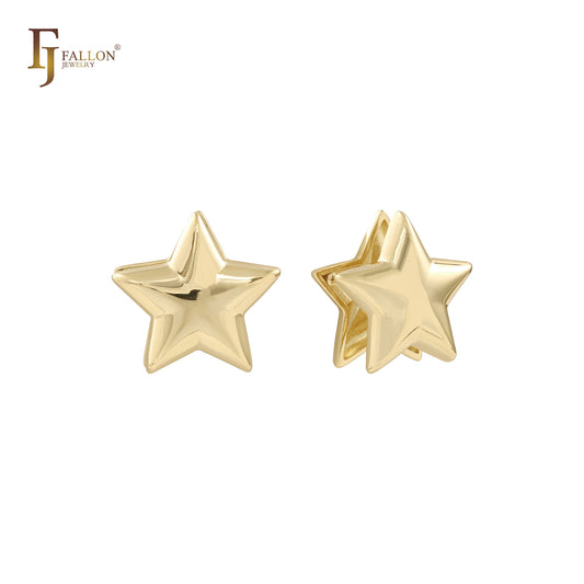 14K Gold Huggie Earrings