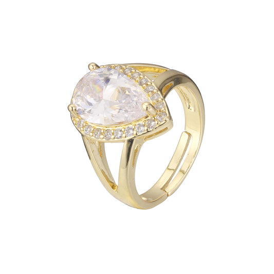 Open rings in 14K Gold, Rose Gold plating colors