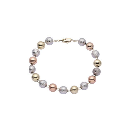 Beads chains plated in Rose Gold, 14K Gold, three tone