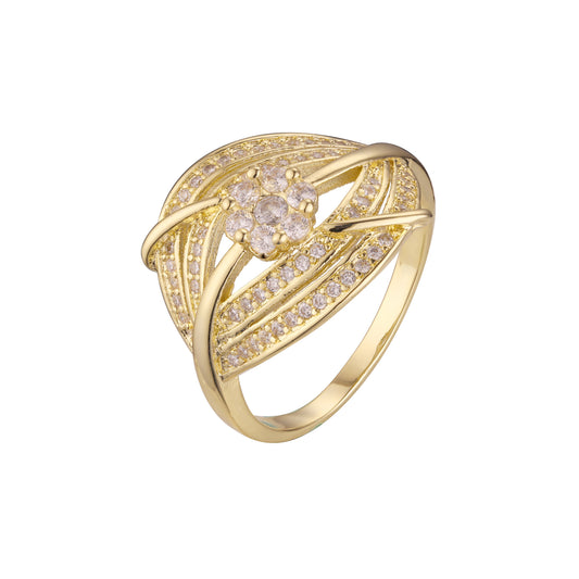 Multi-row rings in 14K Gold, Rose Gold, two tone plating colors