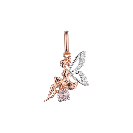 .Fairy pendant in Rose Gold two tone, 14K Gold plating colors