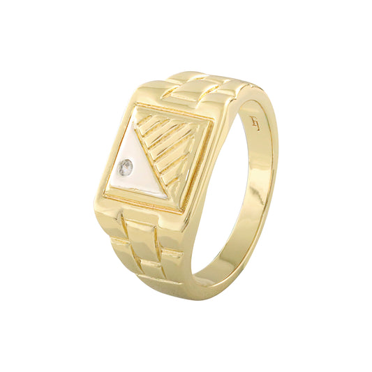 Men's 14K Gold two tone Rings