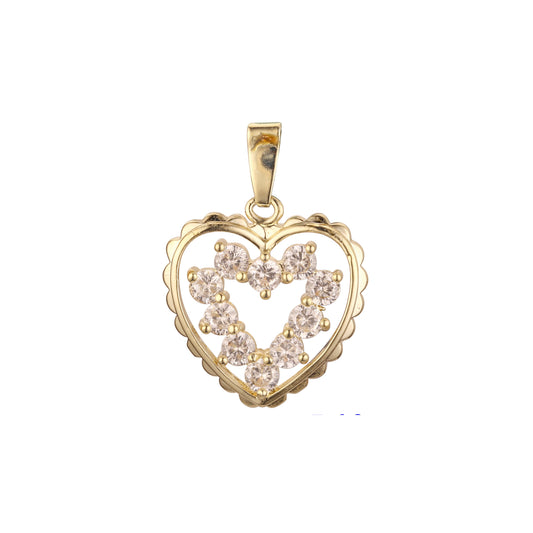 Pendant in 14K Gold, Rose Gold, 18K Gold plating colors