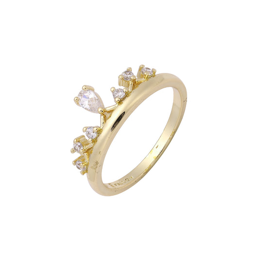 Solitaire white Czs 14K Gold, Rose Gold Rings