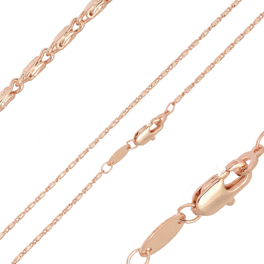 Correntes de caracol banhadas a ouro 14K
