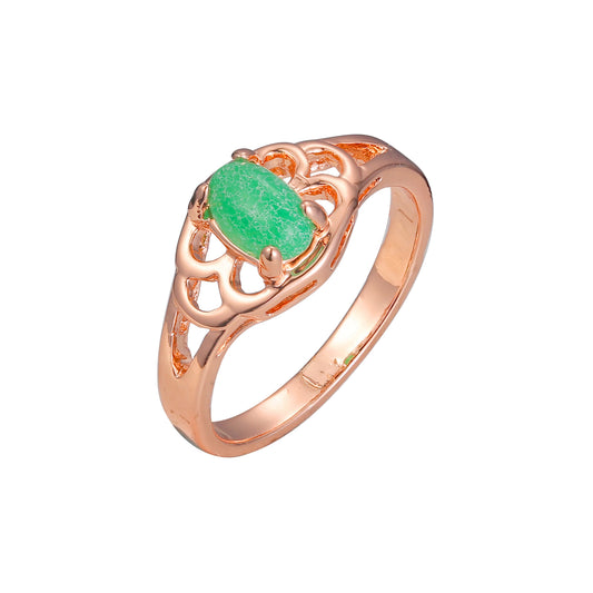 Rose Gold solitaire rings