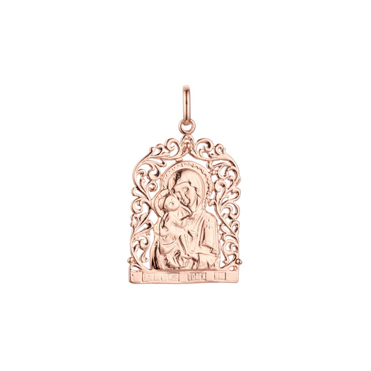 🔥 Virgin Mary of the Don pendant in Rose Gold, two tone plating colors