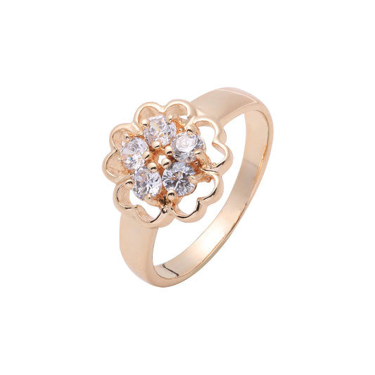anéis de ouro rosa