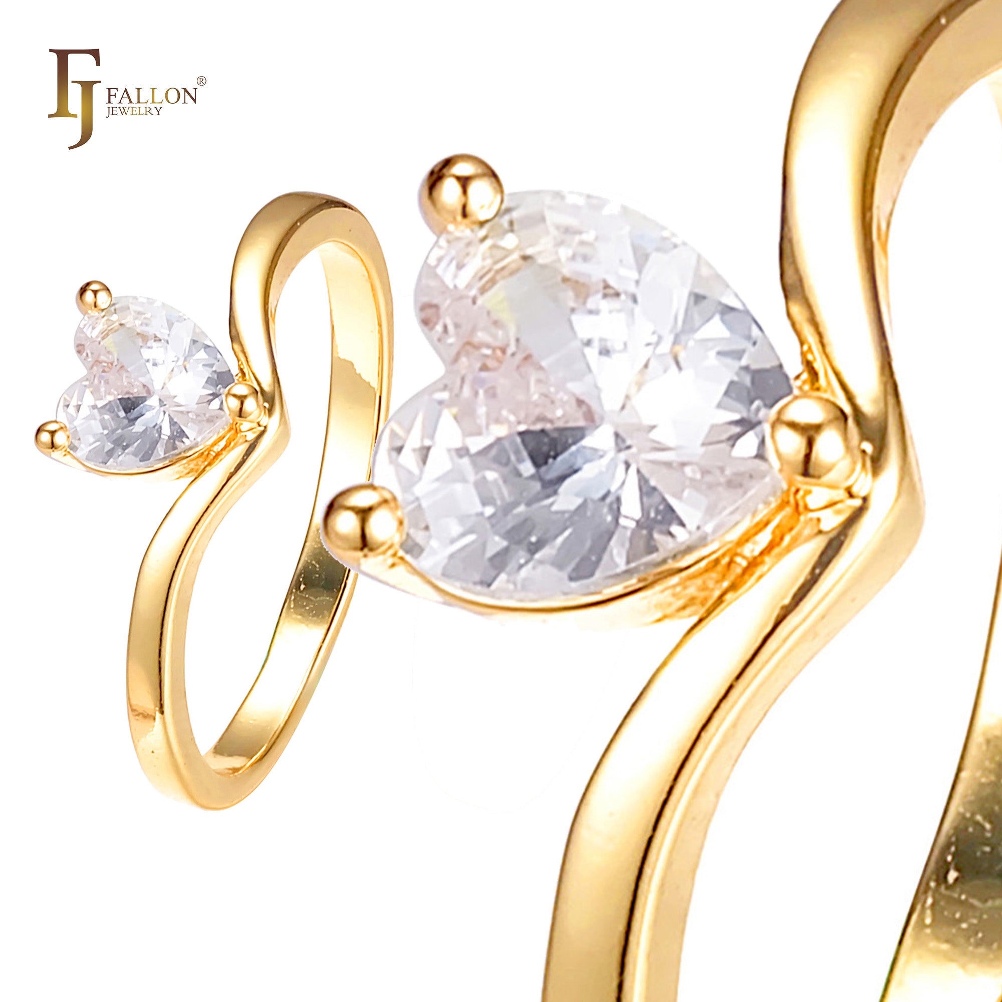 Doppeltes, ¨¹berkreuztes, ¨¹berkreuztes Set mit Ringen aus Ros¨¦gold, zweifarbig plattiert