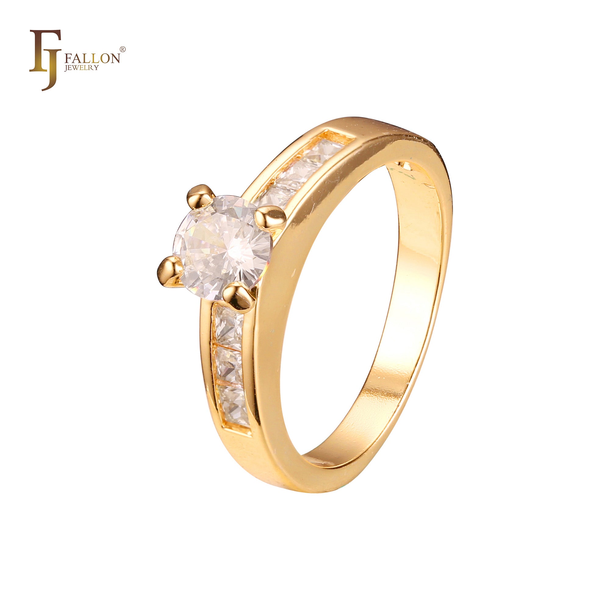 Stackable rings in 18K Gold, White Gold, 14K Gold plating colors