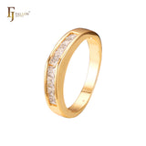 Stackable rings in 18K Gold, White Gold, 14K Gold plating colors