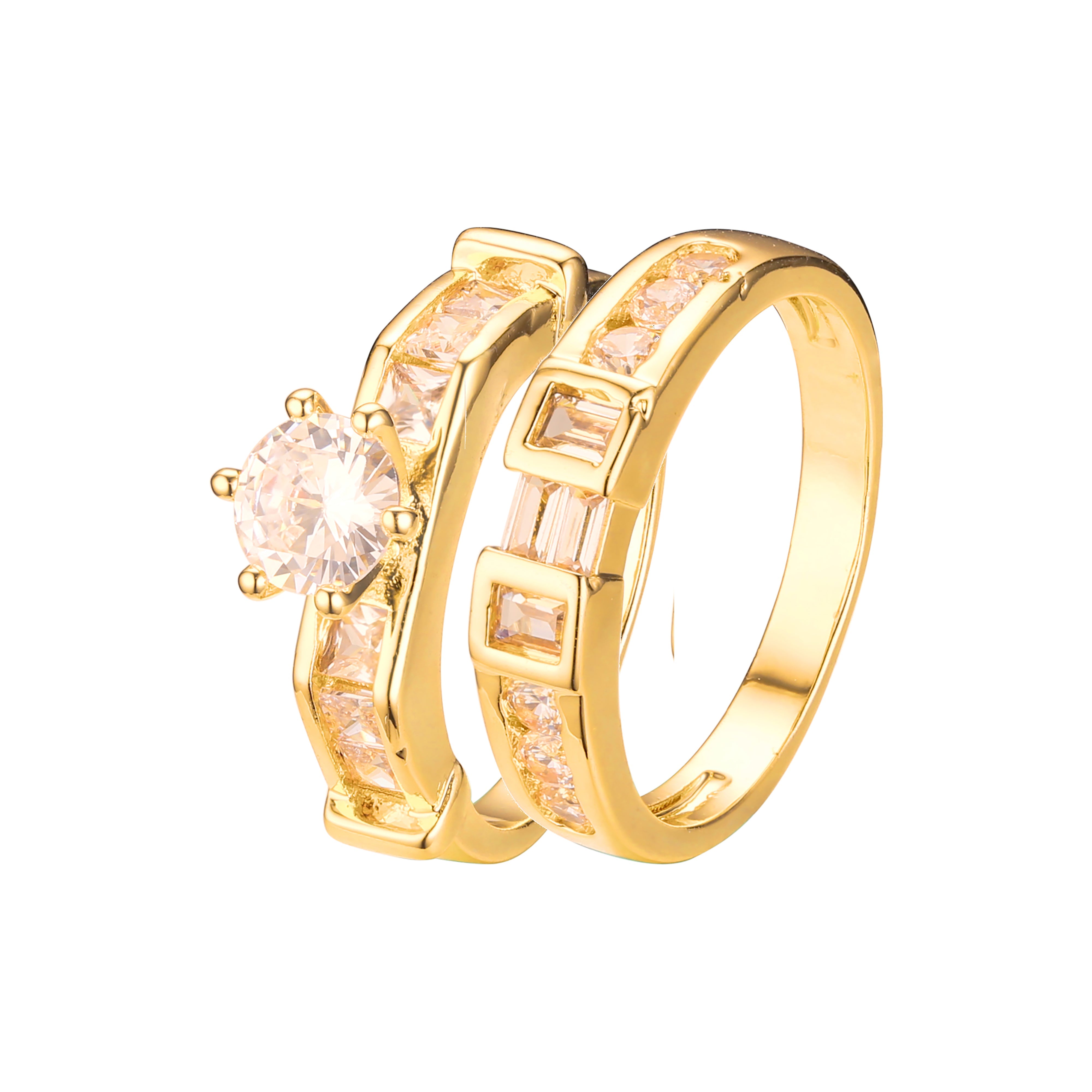 Stackable rings in 18K Gold, White Gold, 14K Gold plating colors