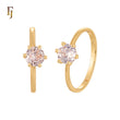 Six Clawed Set Solitaire Rounded White CZ 14K Gold, 18K Gold Engagement Rings