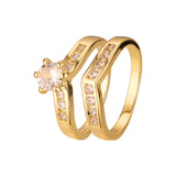 Anéis empilháveis em ouro 18K, ouro branco, cores banhadas a ouro 14K