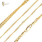 Double cuban link 14K Gold, 18K Gold, White Gold chains