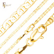Correntes de ouro 18K com elos de vara Mariner Classic